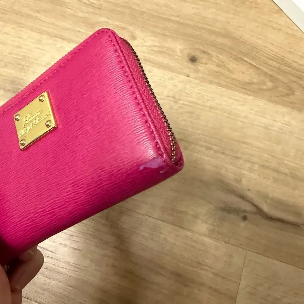 Lauren Ralph Lauren Pink Zip Up Women's Wallet